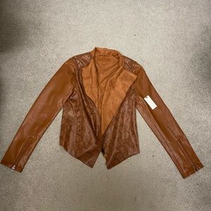 NWT Suede and Faux Leather jacket